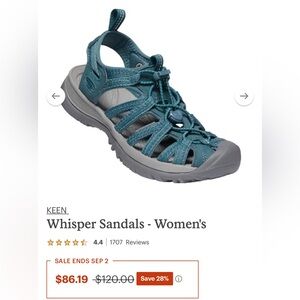 Keen sandals women’s 8.5
